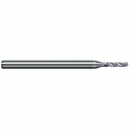 HARVEY TOOL 3.300 mm Drill dia. x 22mm Flute Length Carbide HP Drill for Aluminum Alloys, 3 Flutes, TiB2 Coated BAF1299-C8